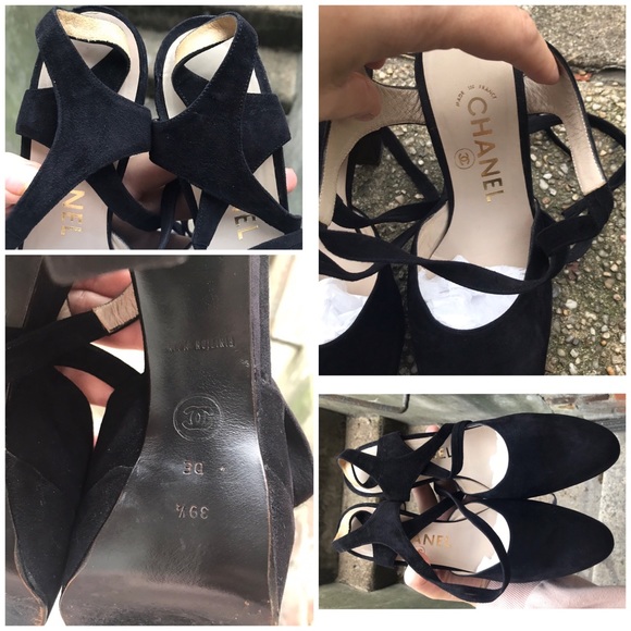 RARE VINTAGE CHANEL Platform Heels - Picture 3 of 7